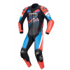 Jednodílná kombinéza GP FORCE HONDA kolekce, TECH-AIR 5 kompatibilní, ALPINESTARS (černá/červená fluo/modrá/bílá, vel. 52)