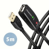 AXAGON ADR-205, USB 2.0 A-M -> A-F aktivní prodlužovací / repeater kabel, 5m ADR-205