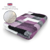 DRYBED Premium Vet Bed Patchwork fialový 100 x 75 cm