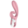 Satisfyer Hug Me - inteligentný vibrátor s ramienkom na klitoris (ružový)
