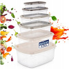 6x Kuchynská Nádoba na potraviny – sada nádob na uskladnenie potravín
