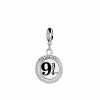 Harry Potter Sterling Silver Platform 9 3/4 Posuvné kúzlo s krištáľovými prvkami