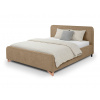 Wilsondo Čalúnená manželská posteľ s úložným priestorom Flamingo 160x200 - svetlohnedá