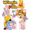 CUKROVÁ TLAČ jedlý obrázok na tortu Cukrová hmota Macko Pú Winnie Pooh