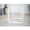 Treesome Robustní Železná Industrial Podnož Stolová Noha 2ks Bílá Rozměr: Š 60 x V 72 cm