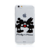 AppleMix DISNEY kryt pre Apple iPhone 6 / 6S - Mickey a Minnie v láske - gumový - priehľadný