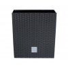 Kvetináč Prosperplast Rato Square antracit 26,5 x 26,5 x 50 cm