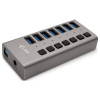 i-tec I-TEC USB 3.0 Charging HUB 7 Port USB kombinovaný hub sivá; U3CHARGEHUB7