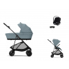 CYBEX Melio Carbon + Cot Travel Set B2 i-Size stormy blue 2025