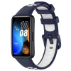 eses Silikónový remienok dierkovaný pre Huawei Band 8, 9 a 10 - Modro biely