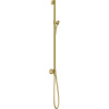 AXOR One sprchová tyč 90 cm s nástenným pripojením a sprchová hadica 160 cm, kartáčovaná mosadz, 48792950