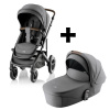 BRITAX Sada kočíka Smile 5Z + hlboká vanička Style, Mineral Grey