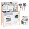 VEĽKÁ KUCHYNKA PRE DETI, ZVUKY LED, RÚRA, PRÁČKA, PRÍSLUŠENSTVO ECOTOYS