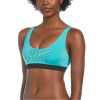 Nike Multi Logo Bikini Top Womens Washed Teal 14 (L)