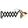 Markslöjd Riggs nástenná lampa 1x60 W čierna-mosadzná 108104