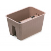 Prosperplast RATOLLA Truhlík na zábradlie 39,6x27,2x22,5cm mocca DRLB400