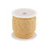 Šňůra kroucená Ø5 mm Varianta: 9 zlatá sv., Balení: 20 m