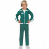 Kostým pre chlapca- Detský outfit Squid Tracksuit Green Player vo veku 7-9 rokov (Detský outfit Squid Tracksuit Green Player vo veku 7-9 rokov)