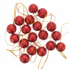 Vianočné ozdoby - [680117] 2,5 cm trblietky BAUBLES 18 Červené (Vianočné ozdoby - [680117] 2,5 cm trblietky BAUBLES 18 Červené)