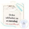 Body s potlačou New Baby a zavolaj MAMIČKU! - darčekové balenie Biela 86 (12-18m)
