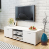 zahrada-XL TV skrinka, lesklá biela 140x40,5x35 cm 243043