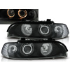 BMW E39 95-03 - predné čierna svetlá s ANGEL EYES
