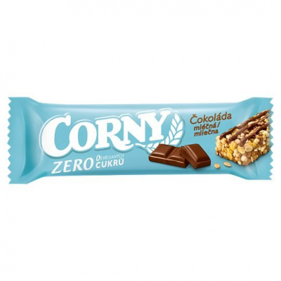 Corny Zero mliečna čokoláda 20 g, mliečna čok.