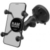 RAM MOUNTS kompletná zostava univerzálneho držiaka mobilného telefónu X-Grip s prísavkou na sklo rameno 70 mm