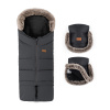 PETITEMARS PETITE&MARS Set zimný fusak Arctic 4v1 + rukavice na kočík Furry Variant: PETITE&MARS Set zimný fusak Arctic 4v1 + rukavice na kočík Furry Elegant Caramel Horizontal