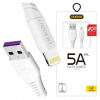 Kábel Dudao USB - Apple Lightning 1 m biely