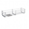 COLOMBO CB - PORTA OGGETTI B9633 - Košík do sprchy/vane s podložkou 44 cm CHL - chróm lesklý (CR)