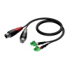 Procab CLA835/0,5 - 2 XLR Female x 2x Terminal block - 0,5m