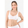 Gina Bavlnená športová podprsenka 97017P Biela XL