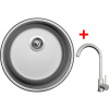 Sinks ROUND 450 + ARCO celonerezová