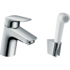 Hansgrohe LOGIS umývadlová batéria s ručnou sprchou Bidette chróm 71290000