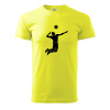 Volejbal náprah muž - Klasické pánske tričko vyššej gramáže - XL ( Neonová žltá )