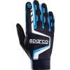 Sparco Hypergrip+ Sim Racing gamingové rukavice, barva: černo-modrá, velikost: 10
