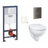 Siko Závěsný WC set do lehkých stěn / předstěnová montáž GROHE Bau Ceramic GRSBAUSCAL0