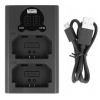 Nabíjačka dvojkanálová Newell DL-USB-C pre NP-FZ100
