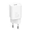 Baseus Charger Type C Pd Qc3.0 3A 30W Ccsup-J02/Cccjg30Ce White