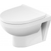 Duravit No.1 - Závesné WC Compact, Rimless, biela 25750900002