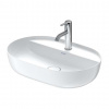 Duravit Luv Umývadlo na dosku, 60x40 cm, bez prepadu, s otvorom na batériu, biela/matná biela 0380602600