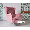 Kreslo Velvet Dark Dusty Pink