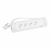 LEGRAND Přívod prodlužovací 1m 4zásuvka 230V/16A rohový IP20 bílá