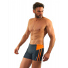 Plavecké boxerky 384 sivo-oranžové - Sesto Senso M