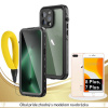 Odolné Vodotesné púzdro Luxria Resistant pre Apple iPhone - Čierne (certifikované) iPhone: 8 Plus, 7 Plus
