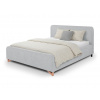 Wilsondo Čalúnená manželská posteľ s úložným priestorom Flamingo 160x200 - svetlosivá