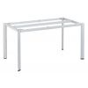 KETTLER Stolová kostra EDGE 140x70cm - strieborná