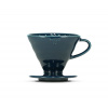 Keramický dripper Hario V60-02 tmavomodrý + 40 filtrov