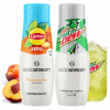 2x Sirup SodaStream Lipton Ice Tea Peach Zero bez cukru + Mountain Dew